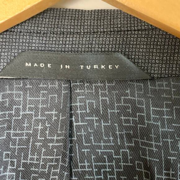 Boss Hugo Size 42L Men's Super 100 Sport Coat Blazer Jacket Gray Wool Business - Picture 10 of 12